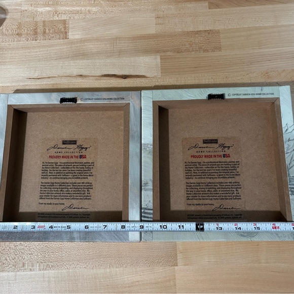 Festive Holiday Canvas Set with Holly and Snowman - Picture 5 of 5